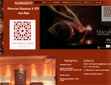 Tablet Screenshot of marakechspa.com